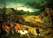 Pieter Bruegel boskapen drivs hem Sweden oil painting artist